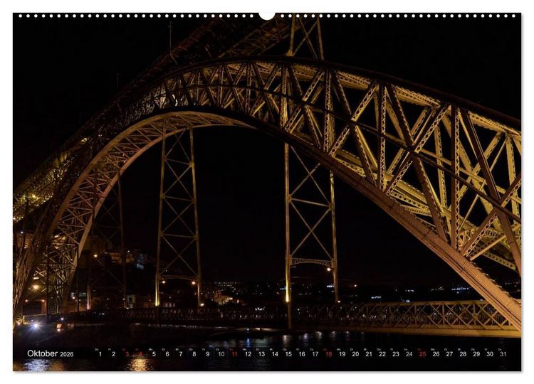 Produktbild: Portugal - Bilder dreier St&auml;dte (Wandkalender 2026 DIN A2 quer), CALVENDO Monatskalender