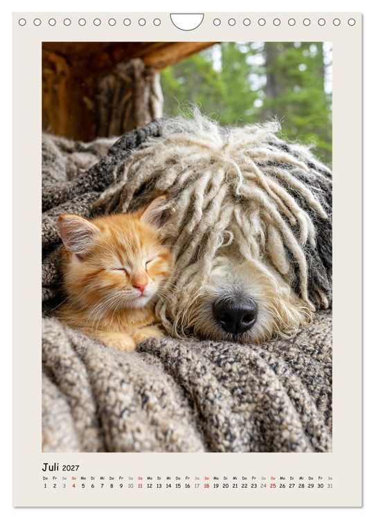 Produktbild: Dreadlocks auf Pfoten. Ungarische Hirtenhunde im Zottelfell (Wandkalender 2027 DIN A4 hoch), CALVENDO Monatskalender