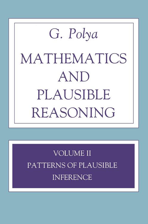 Produktbild: Mathematics and Plausible Reasoning, Volume 2