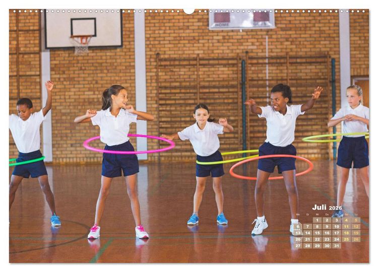 Produktbild: Hula-Hoop: Spa&szlig;, Sport und Fitness mit Hula Hoop Reifen (Wandkalender 2026 DIN A2 quer), CALVENDO Monatskalender