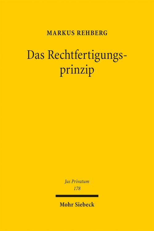 Produktbild: Das Rechtfertigungsprinzip