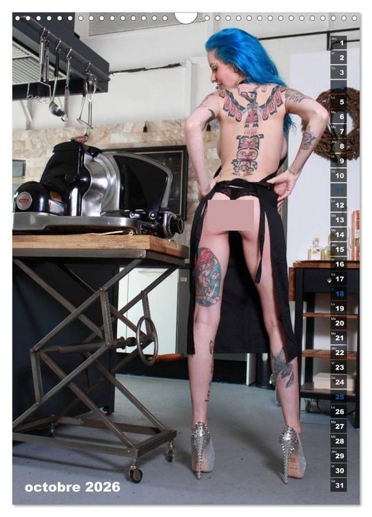 Produktbild: Talons Hauts Gourmandises sensuelles (Calendrier mural 2026 DIN A3 horizontal), CALVENDO calendrier mensuel