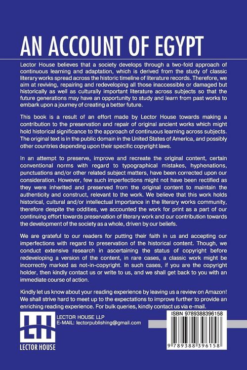 Produktbild: An Account Of Egypt