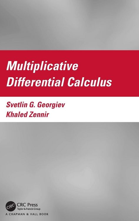 Produktbild: Multiplicative Differential Calculus