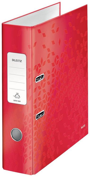 Produktbild: Leitz Ordner DIN A4 R&uuml;ckenbreite: 80mm Rot 2 B&uuml;gel 10050026