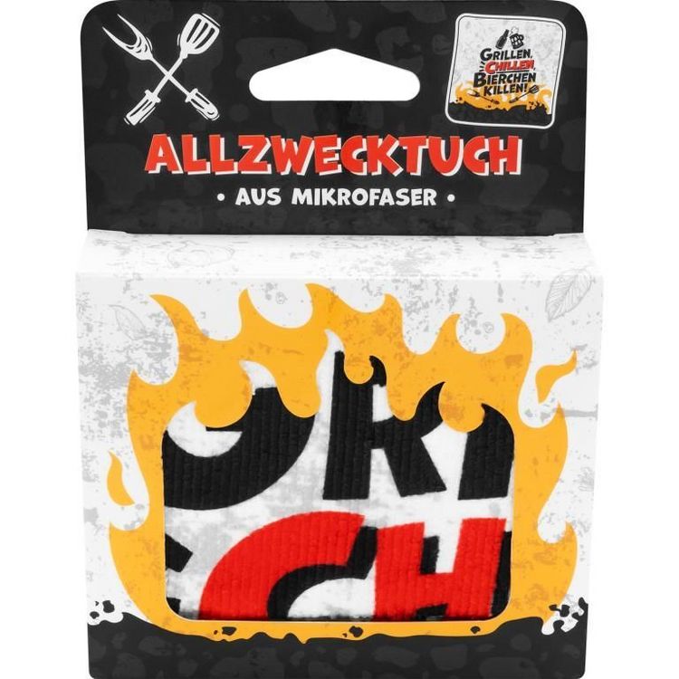 Produktbild: Mikrofasertuch Motiv "Grillen"
