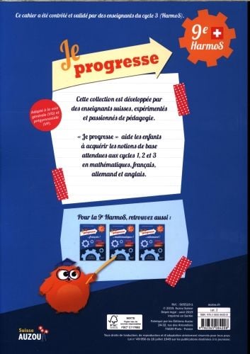 Produktbild: Anglais : 9e HarmoS