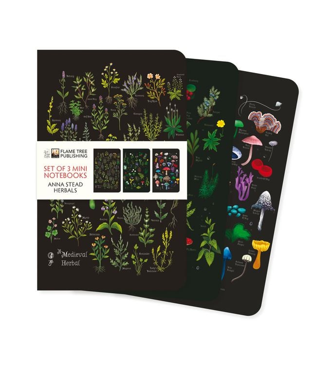 Produktbild: Dreier Set Mini-Notizb&uuml;cher: Anna Stead, Kr&auml;uter