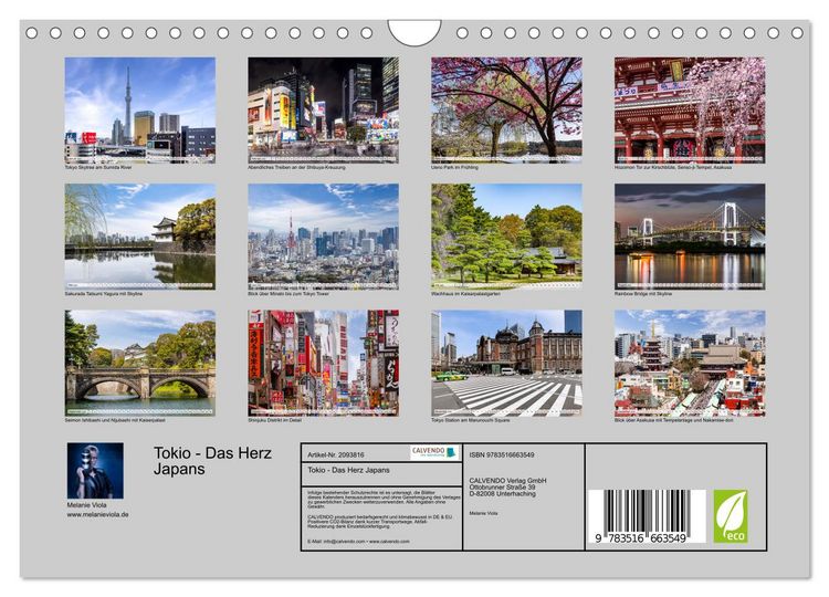 Produktbild: Tokio - Das Herz Japans (Wandkalender 2026 DIN A4 quer), CALVENDO Monatskalender