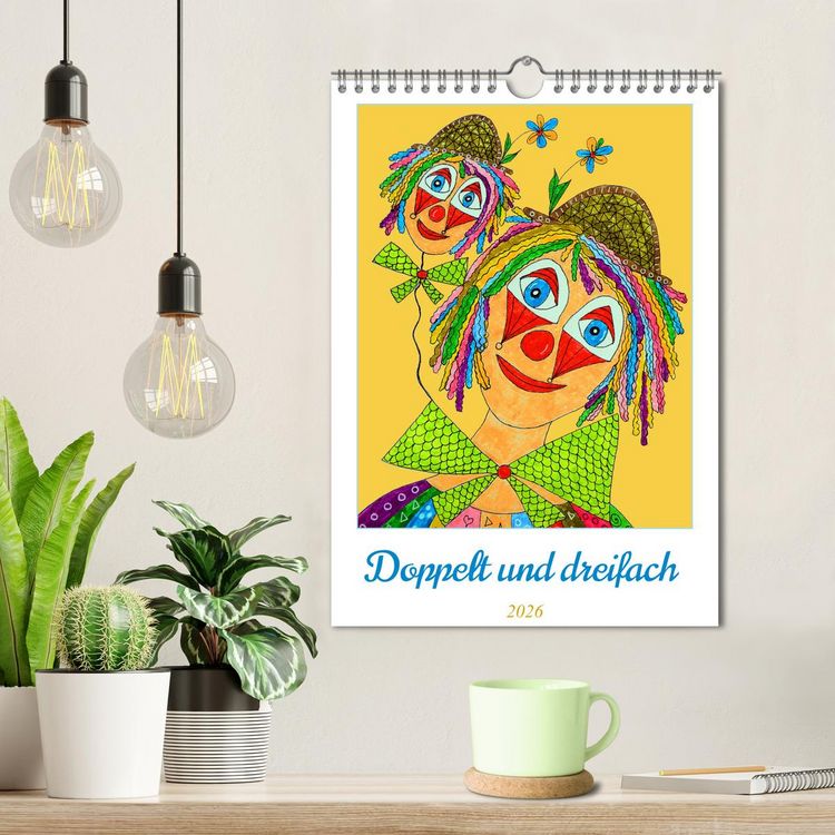 Produktbild: Doppelt oder dreifach (Wandkalender 2026 DIN A4 hoch), CALVENDO Monatskalender