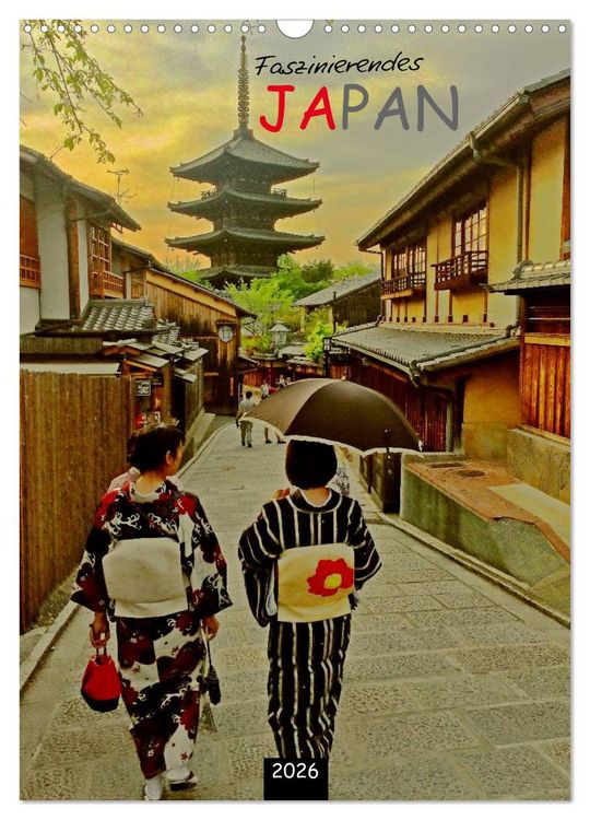 Produktbild: Faszinierendes Japan 2026 (Wandkalender 2026 DIN A3 hoch), CALVENDO Monatskalender
