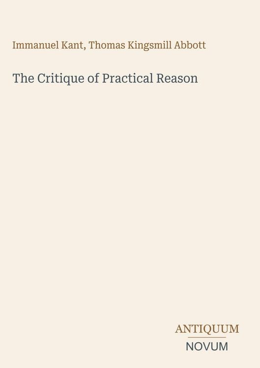 Produktbild: The Critique of Practical Reason