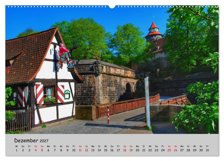 Produktbild: N&uuml;rnberg. Du bist so sch&ouml;n (Wandkalender 2027 DIN A2 quer), CALVENDO Monatskalender