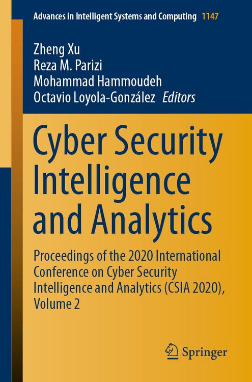 Produktbild: Cyber Security Intelligence and Analytics