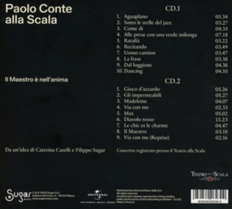 Produktbild: Paolo Conte Alla Scala
