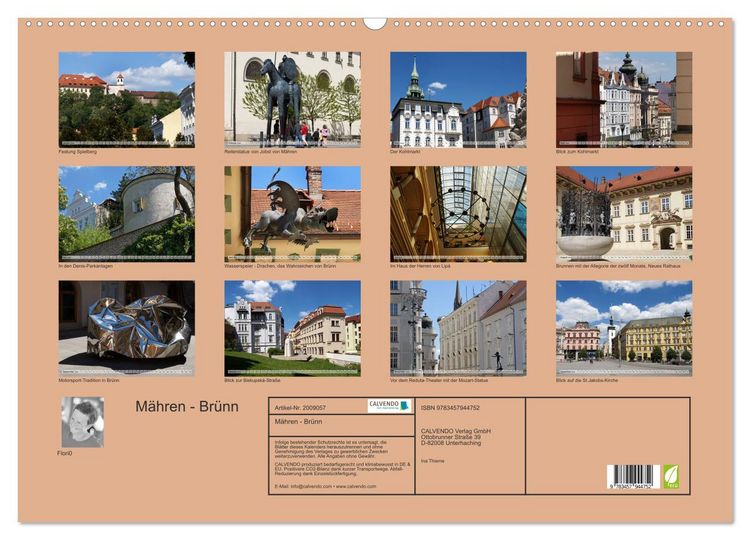 Produktbild: M&auml;hren - Br&uuml;nn (Wandkalender 2026 DIN A2 quer), CALVENDO Monatskalender