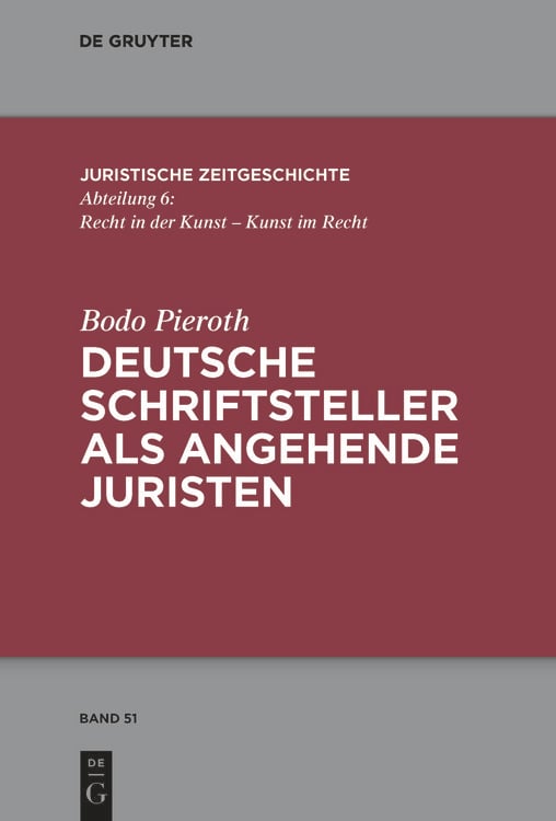 Produktbild: Deutsche Schriftsteller als angehende Juristen