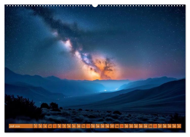 Produktbild: Ferne Galaxien (hochwertiger Premium Wandkalender 2026 DIN A2 quer), Kunstdruck in Hochglanz