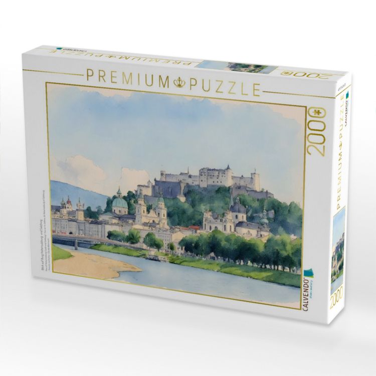 Produktbild: CALVENDO Puzzle Blick auf Burg Hohensalzburg und Salzburg | 2000 Teile Lege-Gr&ouml;&szlig;e 90x67cm Foto-Puzzle f&uuml;r gl&uuml;ckliche Stunden