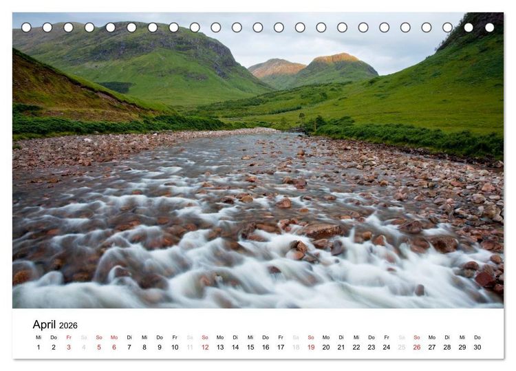 Produktbild: Schottland 2026 - Wildes Land im Norden (Tischkalender 2026 DIN A5 quer), CALVENDO Monatskalender
