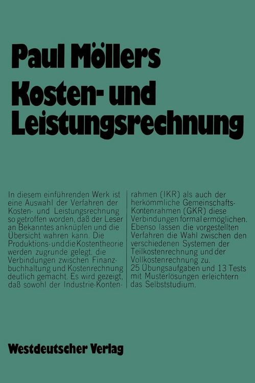 Produktbild: Kosten- und Leistungsrechnung