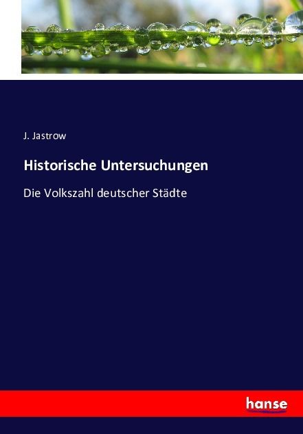 Produktbild: Historische Untersuchungen