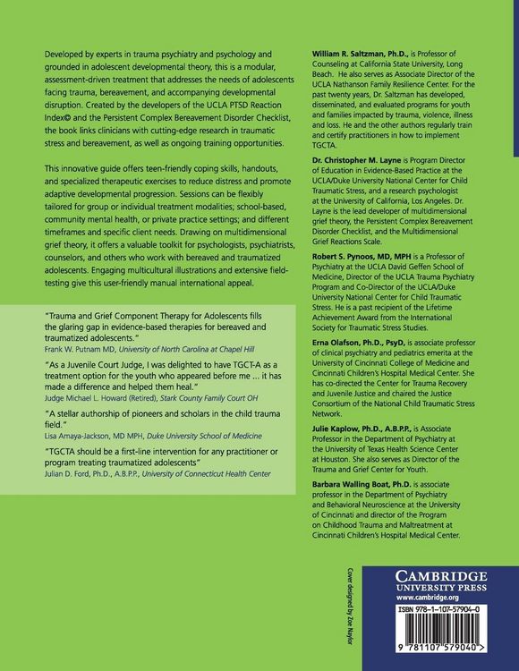 Produktbild: Trauma and Grief Component Therapy for Adolescents