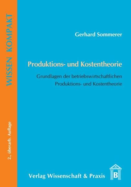 Produktbild: Produktions- und Kostentheorie.