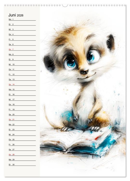 Produktbild: Erdm&auml;nnchen. Kleine Helden des Alltags (hochwertiger Premium Wandkalender 2026 DIN A2 hoch), Kunstdruck in Hochglanz