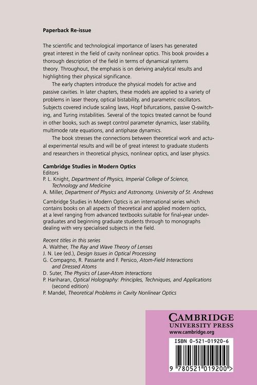 Produktbild: Theoretical Problems in Cavity Nonlinear Optics