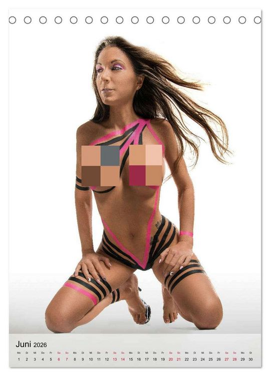Produktbild: grlz Taped Sexy Girl (Tischkalender 2026 DIN A5 hoch), CALVENDO Monatskalender