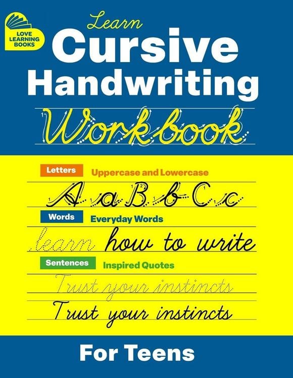 Produktbild: Cursive Handwriting Workbook for Teens