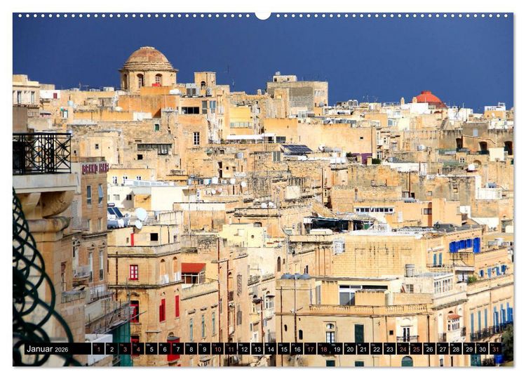 Produktbild: Malta - Juwel im Mittelmeer (hochwertiger Premium Wandkalender 2026 DIN A2 quer), Kunstdruck in Hochglanz