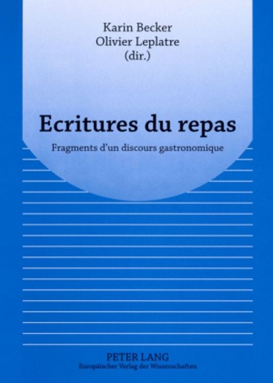 Produktbild: Ecritures du repas