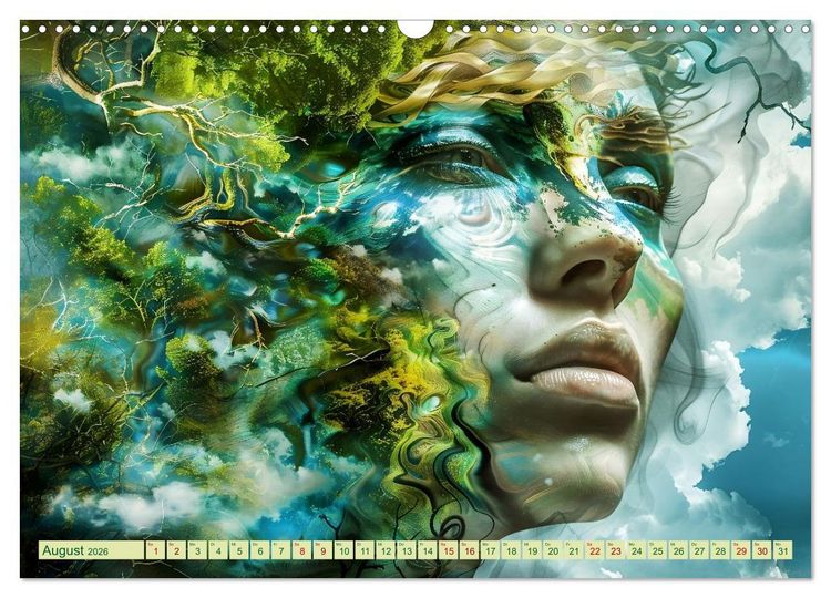 Produktbild: Die vielen Gesichter von Mutter Natur (Wandkalender 2026 DIN A3 quer), CALVENDO Monatskalender