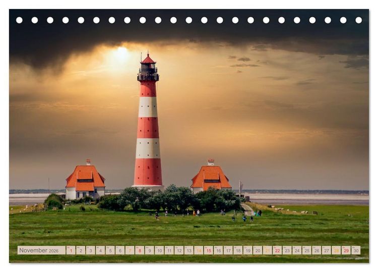 Produktbild: Nordsee-Urlaub (Tischkalender 2026 DIN A5 quer), CALVENDO Monatskalender