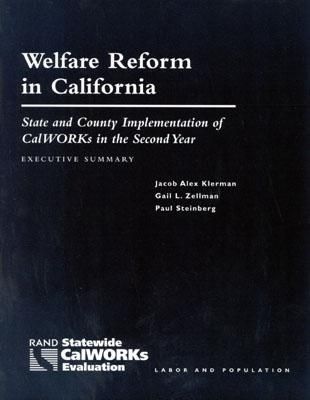 Produktbild: Welfare Reform in California