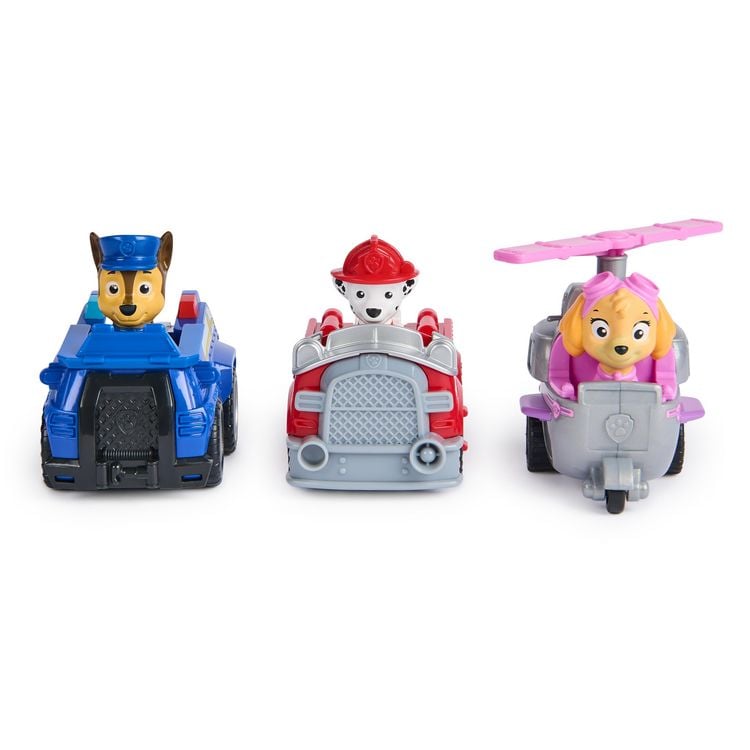 Produktbild: Paw Patrol, Deluxe Rettungsflitzer (Deluxe Rescue Racers) mit R&uuml;ckziehmotor - sortiert -Zufallsauswahl des Charakters