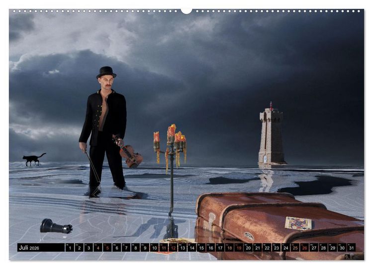 Produktbild: Theater paradox (hochwertiger Premium Wandkalender 2026 DIN A2 quer), Kunstdruck in Hochglanz