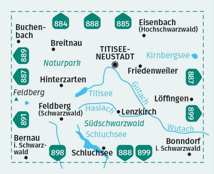 Produktbild: KOMPASS Wanderkarte 893 Titisee-Neustadt 1:25.000