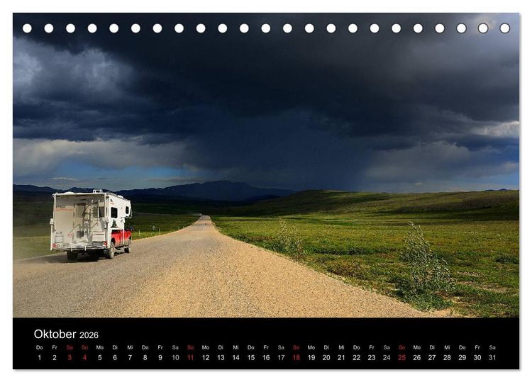 Produktbild: KANADA - Mit Campmobil quer durch (Tischkalender 2026 DIN A5 quer), CALVENDO Monatskalender
