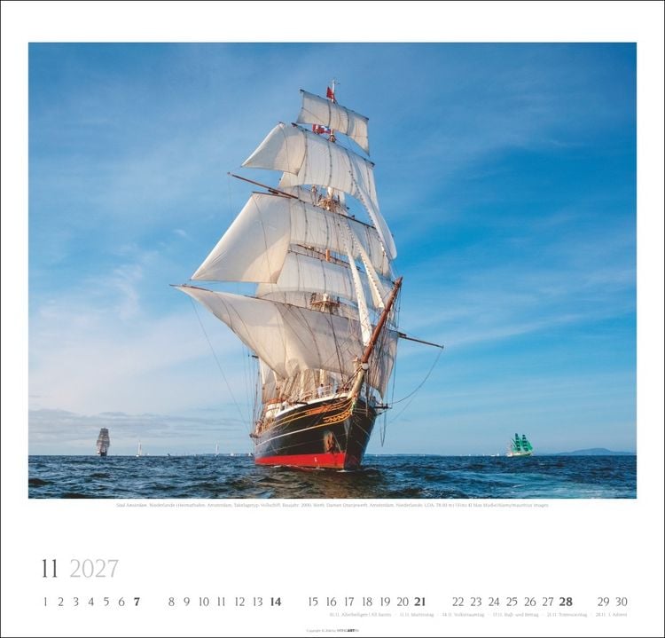 Produktbild: Tall Ships Kalender 2027