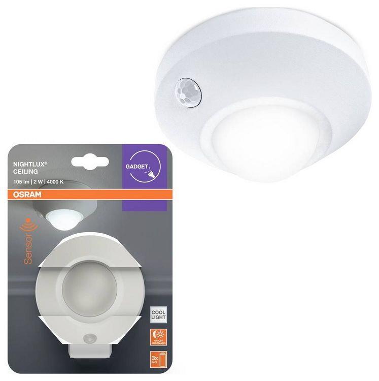 Produktbild: OSRAM HOMELIGHTING NIGHTLUX Ceiling White 4099854530807 LED-Nachtlicht Kaltwei&szlig; Wei&szlig;