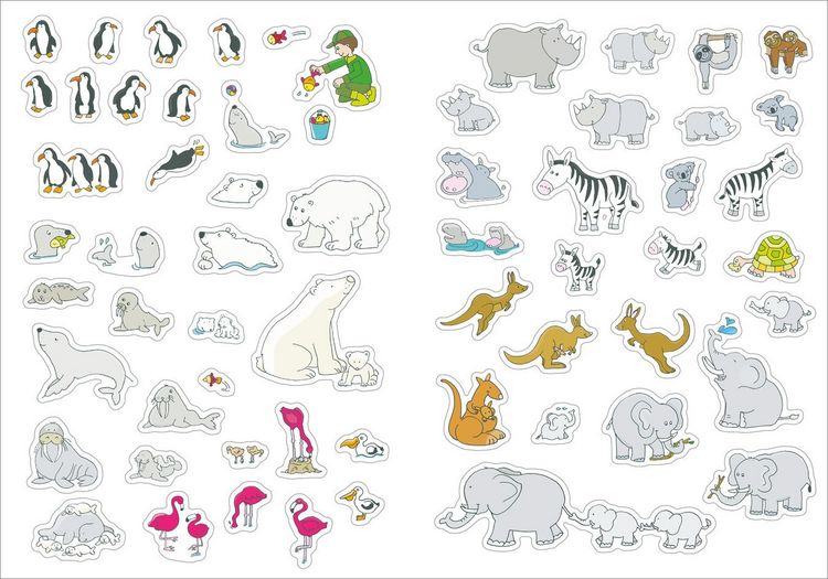 Produktbild: Gro&szlig;es Sticker-Buch. Zoo
