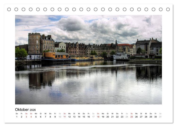 Produktbild: Edinburgh - Ansichten einer Stadt (Tischkalender 2026 DIN A5 quer), CALVENDO Monatskalender