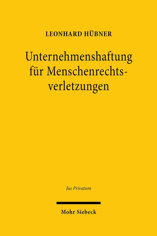 Produktbild: Unternehmenshaftung f&uuml;r Menschenrechtsverletzungen