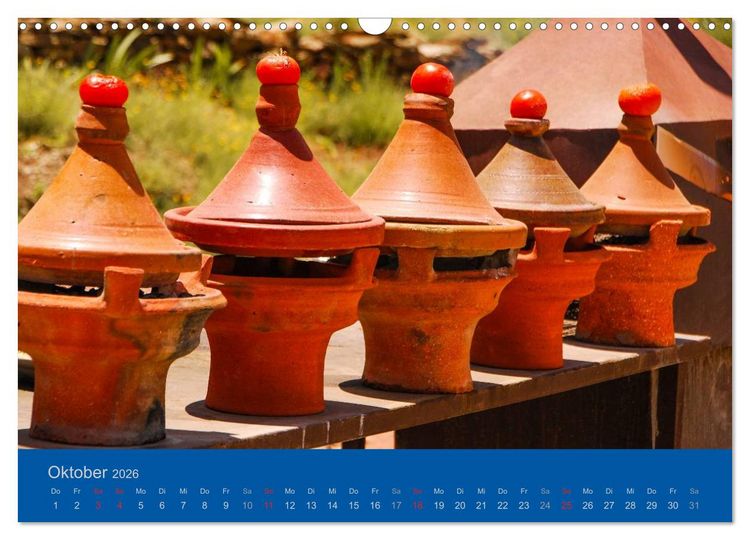 Produktbild: Farben Marokkos (Wandkalender 2026 DIN A3 quer), CALVENDO Monatskalender