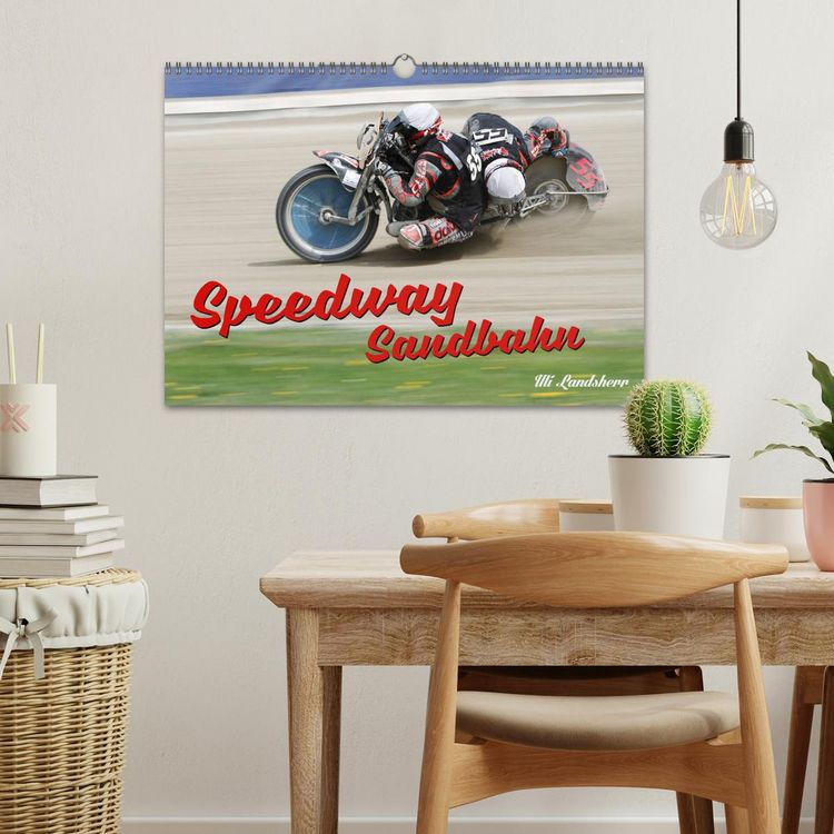 Produktbild: Speedway Sandbahn (Wandkalender 2026 DIN A3 quer), CALVENDO Monatskalender