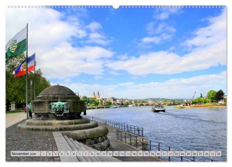 Produktbild: Koblenz - Festung Ehrenbreitstein und das Deutsche Eck (Wandkalender 2026 DIN A2 quer), CALVENDO Monatskalender