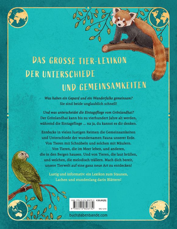 Produktbild: Wir sind die Tiere dieser Welt - Das gro&szlig;e Tier-Lexikon der Gemeinsamkeiten und Unterschiede